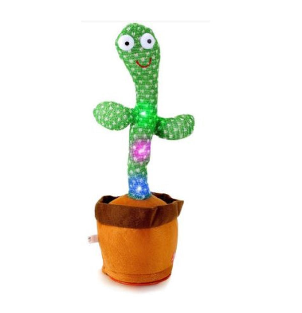 Mimicking Cactus Toy with Music & LED Lights – Hilarious Talking & Dancing Plush Cactus for Kids