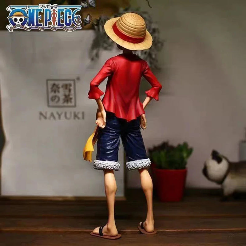 28cm One Piece Luffy Action Figure – 3 Interchangeable Faces