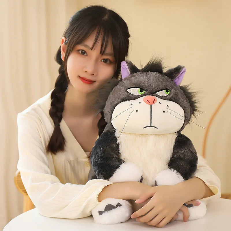 Lucifer the Mischievous Cat Plush Toy – Funny Japanese-Style Bad Cat Pillow
