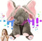 Animated Singing Elephant Plush Toy – Flappy Ears & Peekaboo Fun