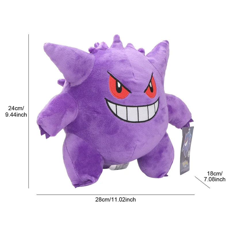Gengar Plush Toy – Soft Stuffed Pokémon Doll, Cuddly 12-Inch Collectible Gift