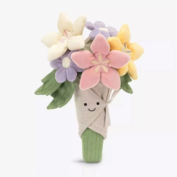 Jellycat Amuseable Bouquet of Flowers Plush – Soft Toy Gift for Kids & Adults