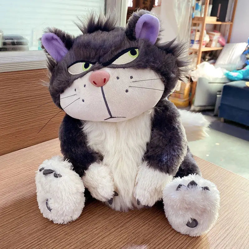 Lucifer the Mischievous Cat Plush Toy – Funny Japanese-Style Bad Cat Pillow