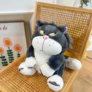Lucifer the Mischievous Cat Plush Toy – Funny Japanese-Style Bad Cat Pillow