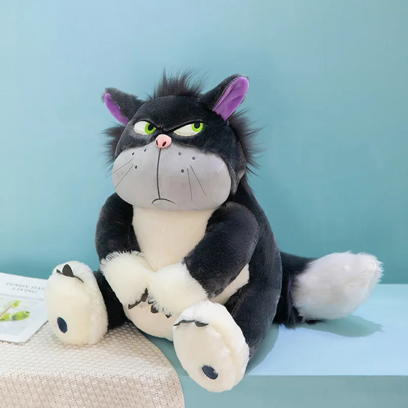 Lucifer the Mischievous Cat Plush Toy – Funny Japanese-Style Bad Cat Pillow