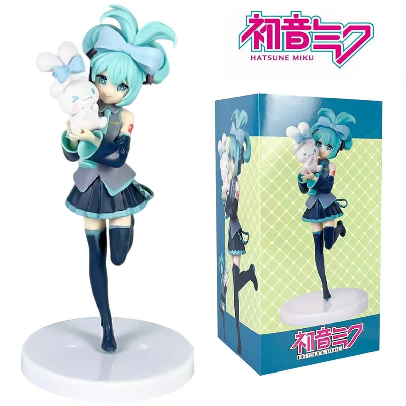 20cm Hatsune Miku x Cinnamoroll Anime Figure – Cute PVC Collectible Model Toy